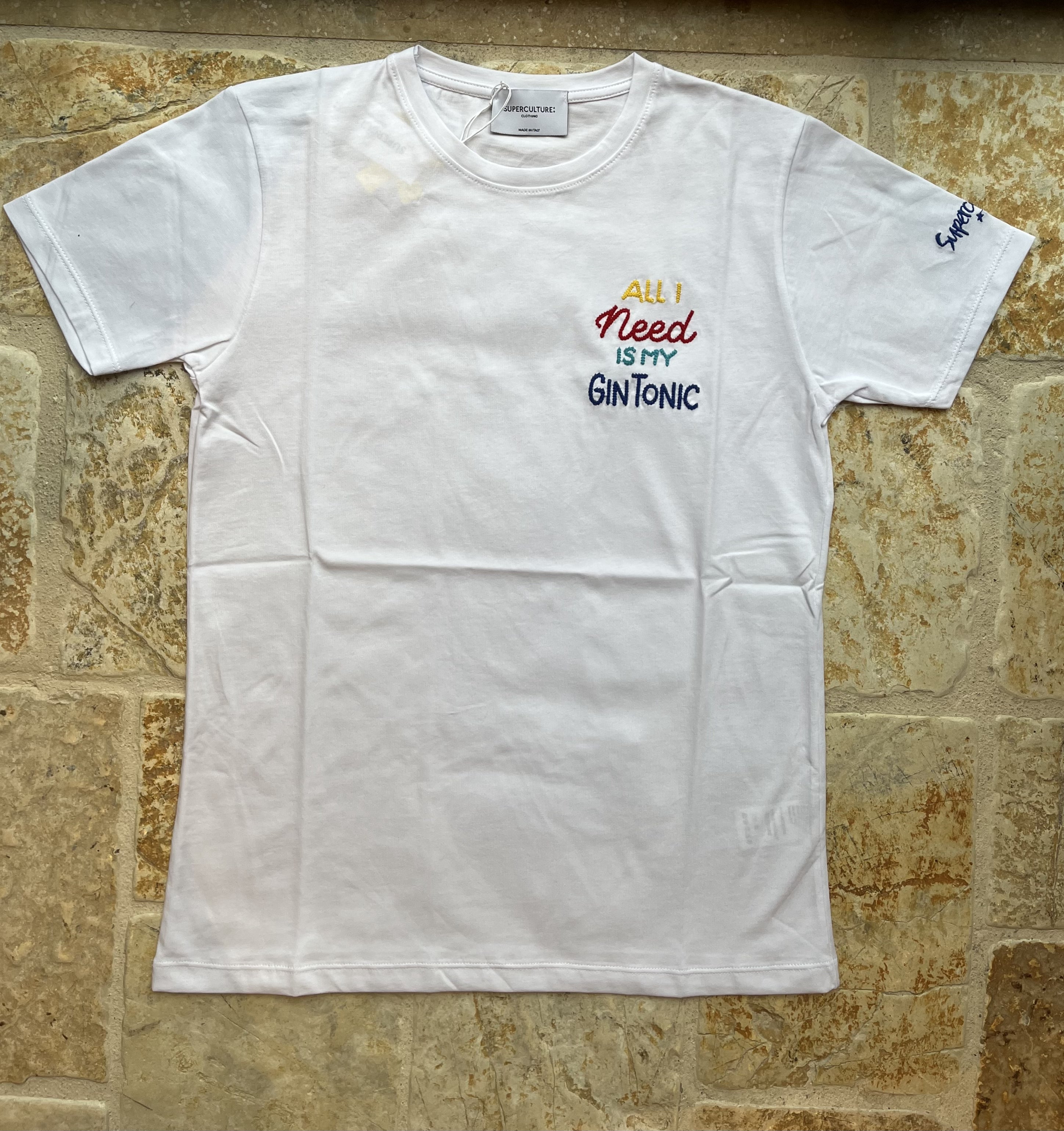 TSHIRT UOMO "ALL I NEED IS MY GIN TONIC"