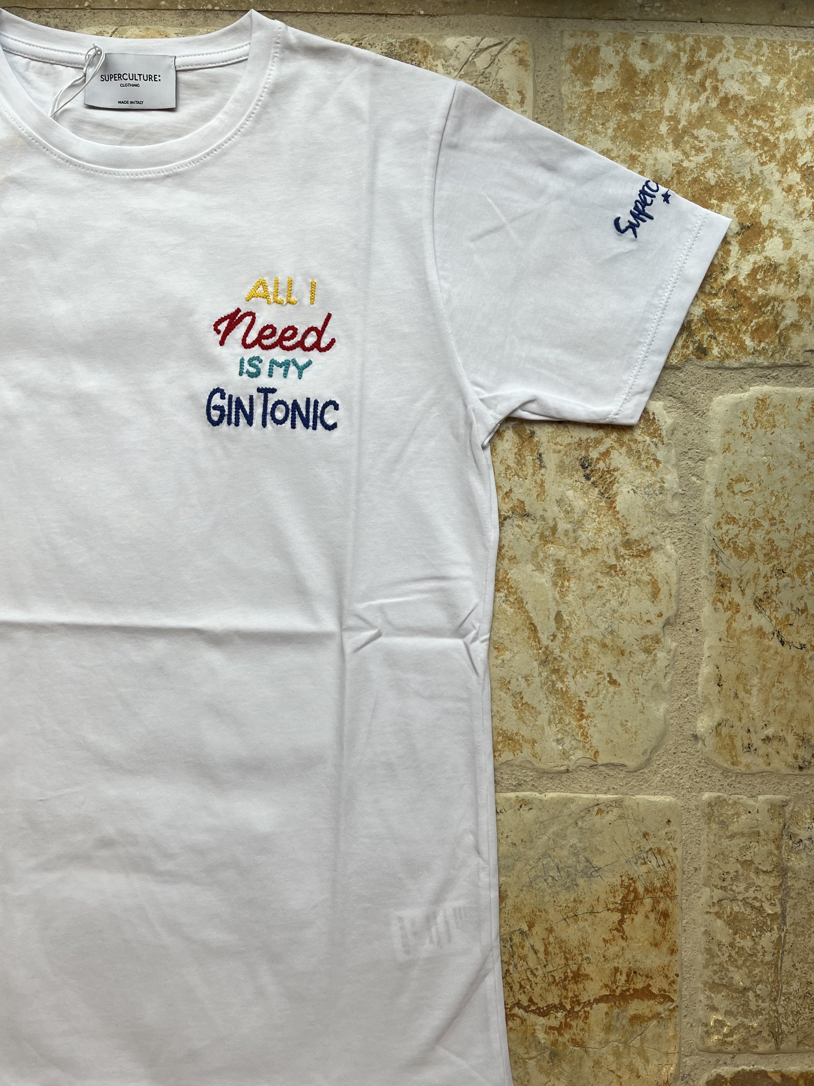 TSHIRT UOMO "ALL I NEED IS MY GIN TONIC"