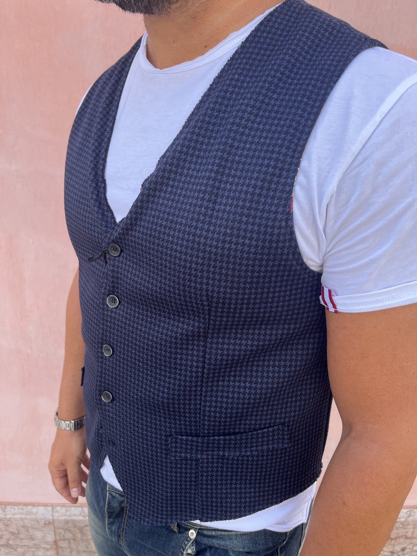 GILET SARTORIALE PIED DE POUL