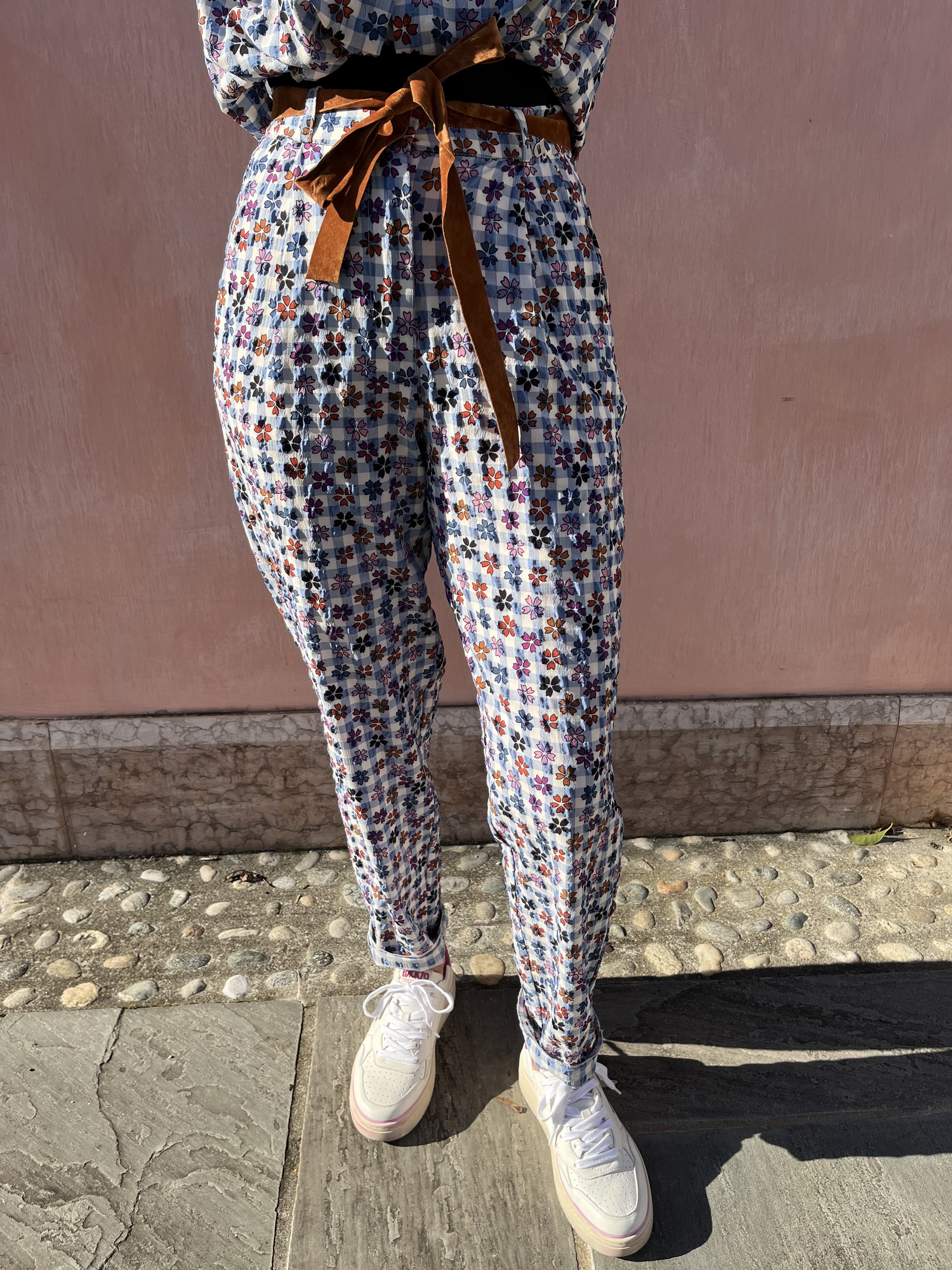 PANTALONE STAMPA FLOREALE DIXIE