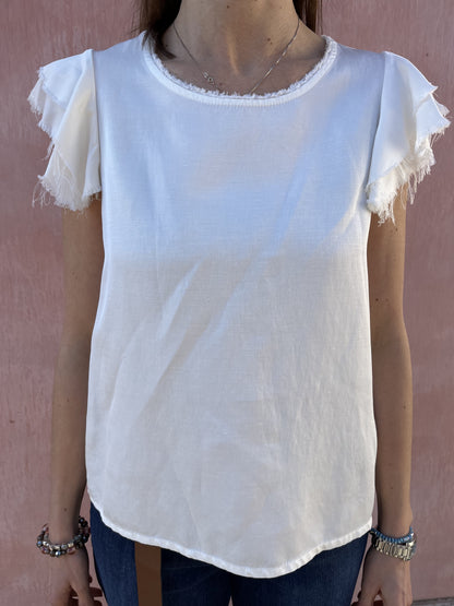 TSHIRT ROUGE MANICA DIXIE