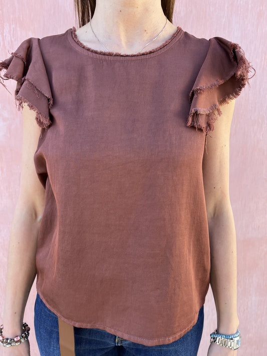 TSHIRT ROUGE MANICA DIXIE