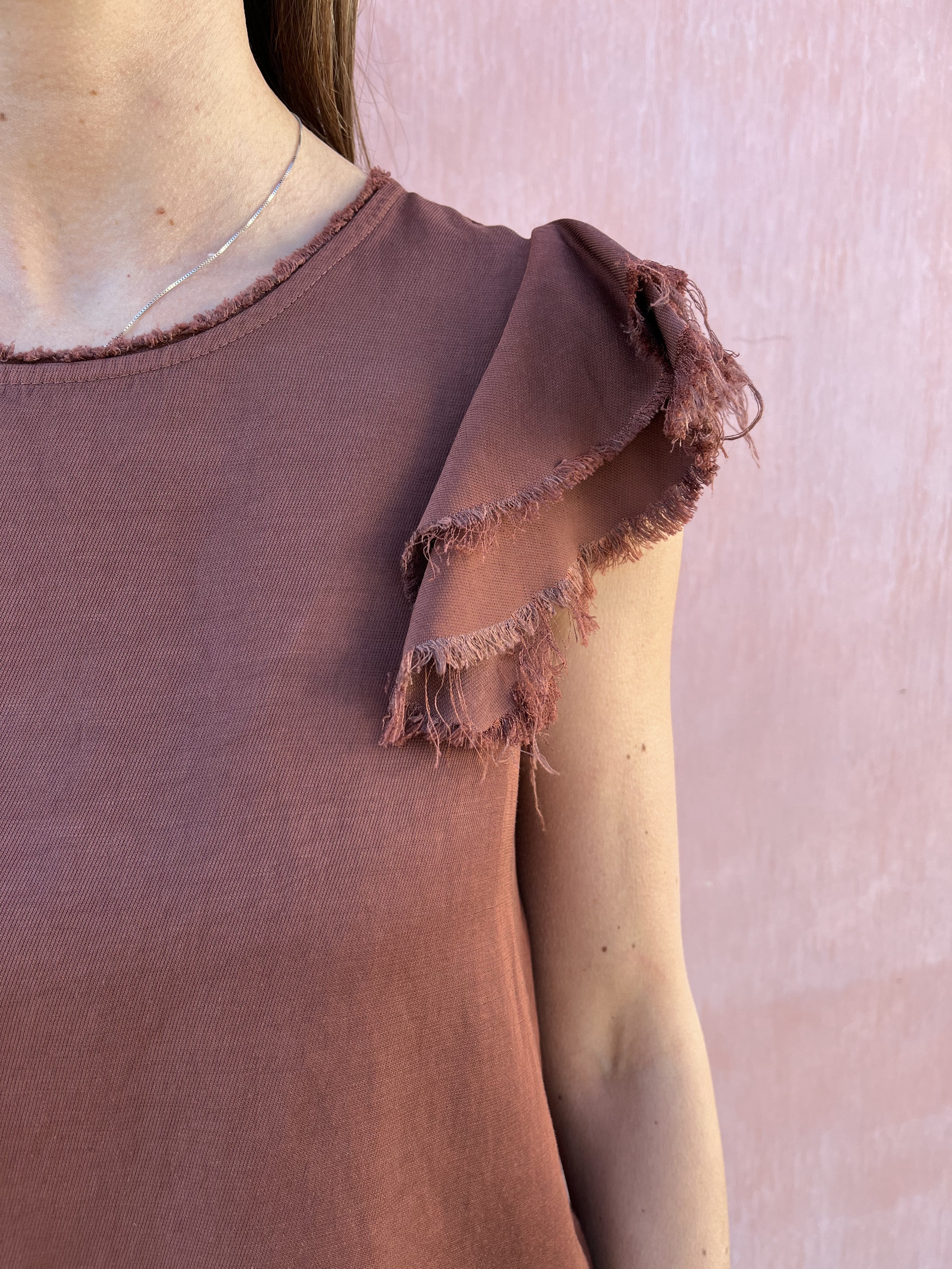 TSHIRT ROUGE MANICA DIXIE