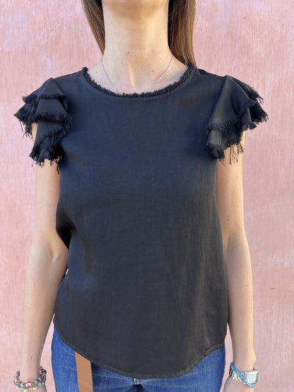 TSHIRT ROUGE MANICA DIXIE