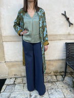 KIMONO VERDE TURCHESE