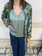 KIMONO VERDE TURCHESE