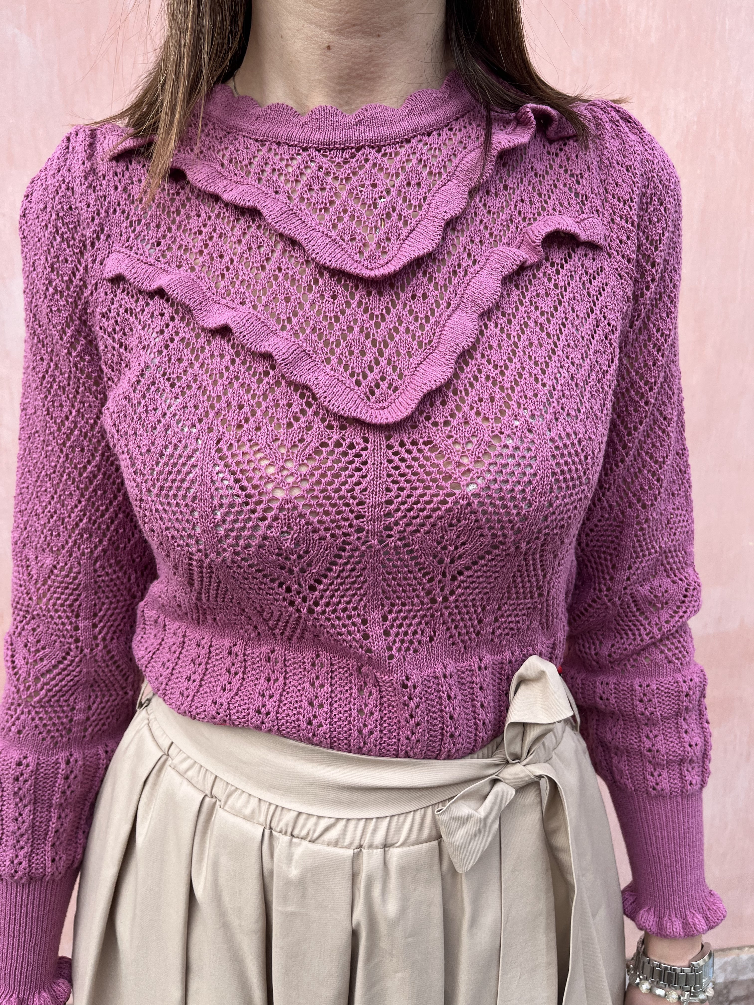 MAGLIA GIROCOLLO PIZZO