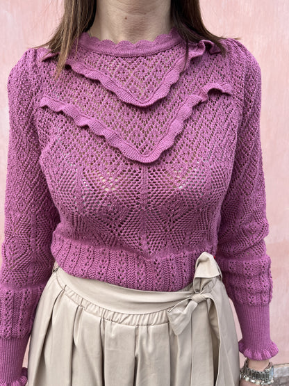 MAGLIA GIROCOLLO PIZZO