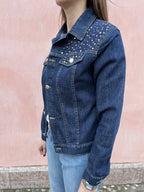 GIUBBINO DENIM STRASS