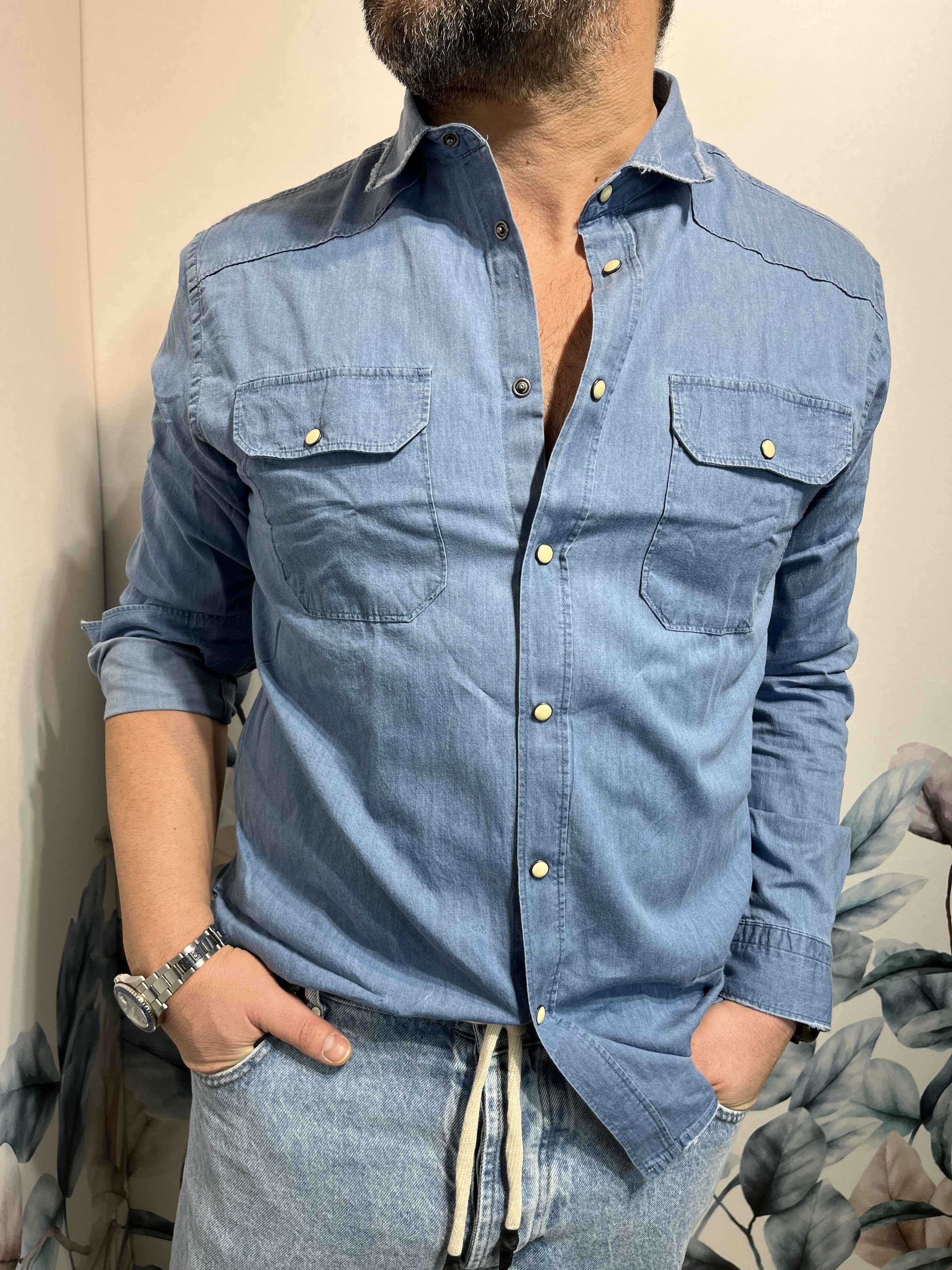 CAMICIA DENIM VINTAGE CHAMBRAY