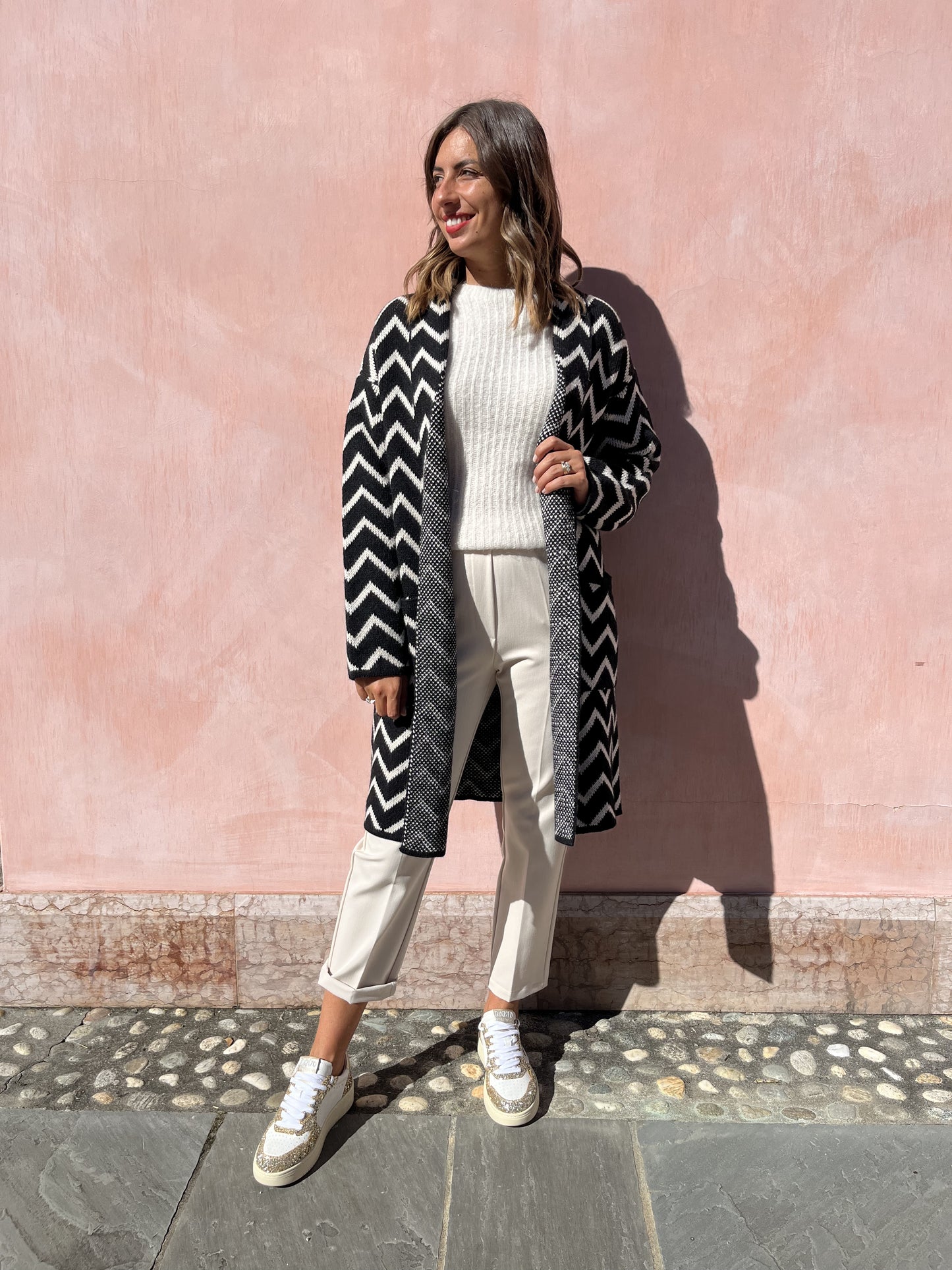 CAPPOTTO JACQUARD CHEVRON