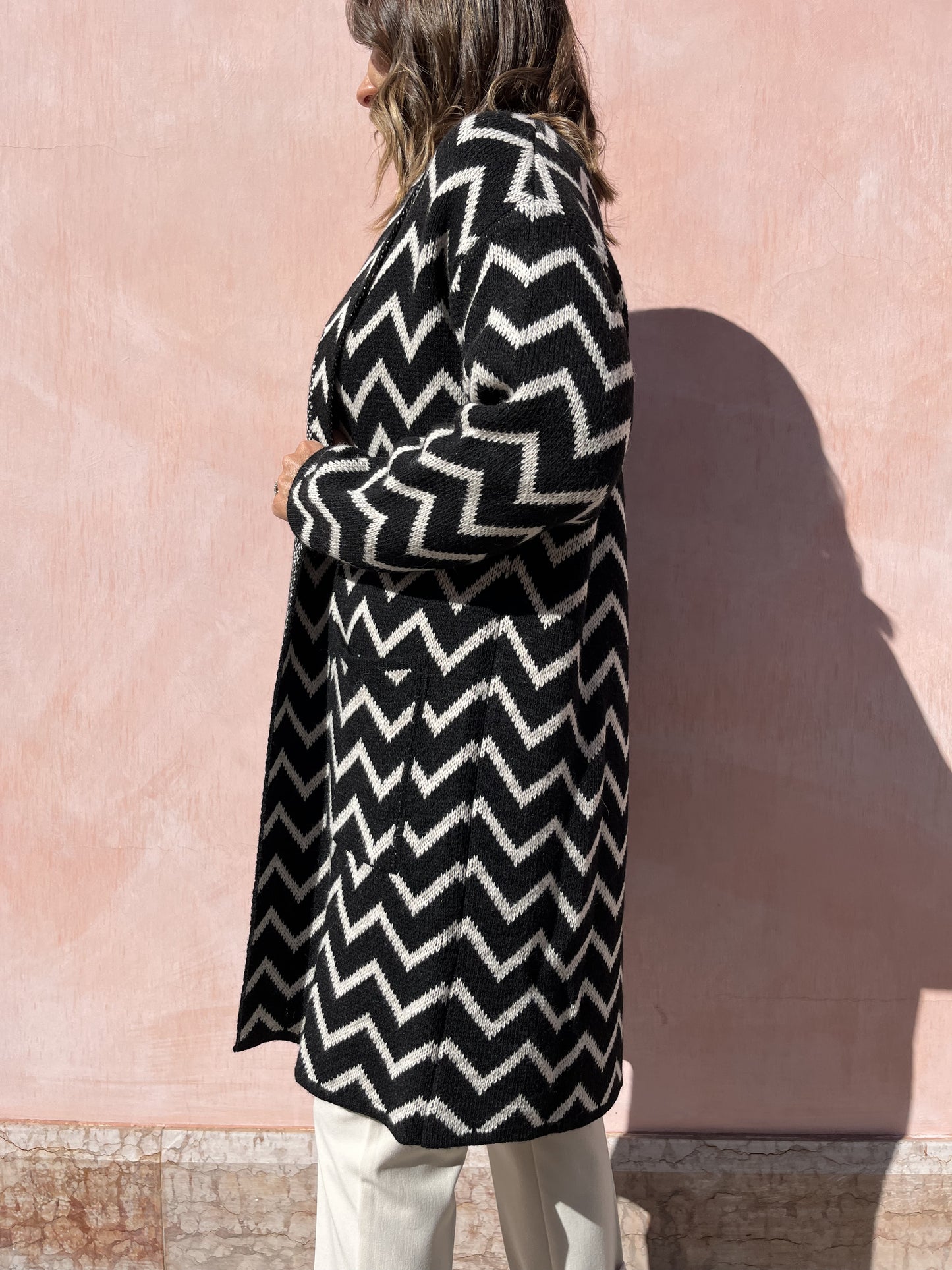 CAPPOTTO JACQUARD CHEVRON