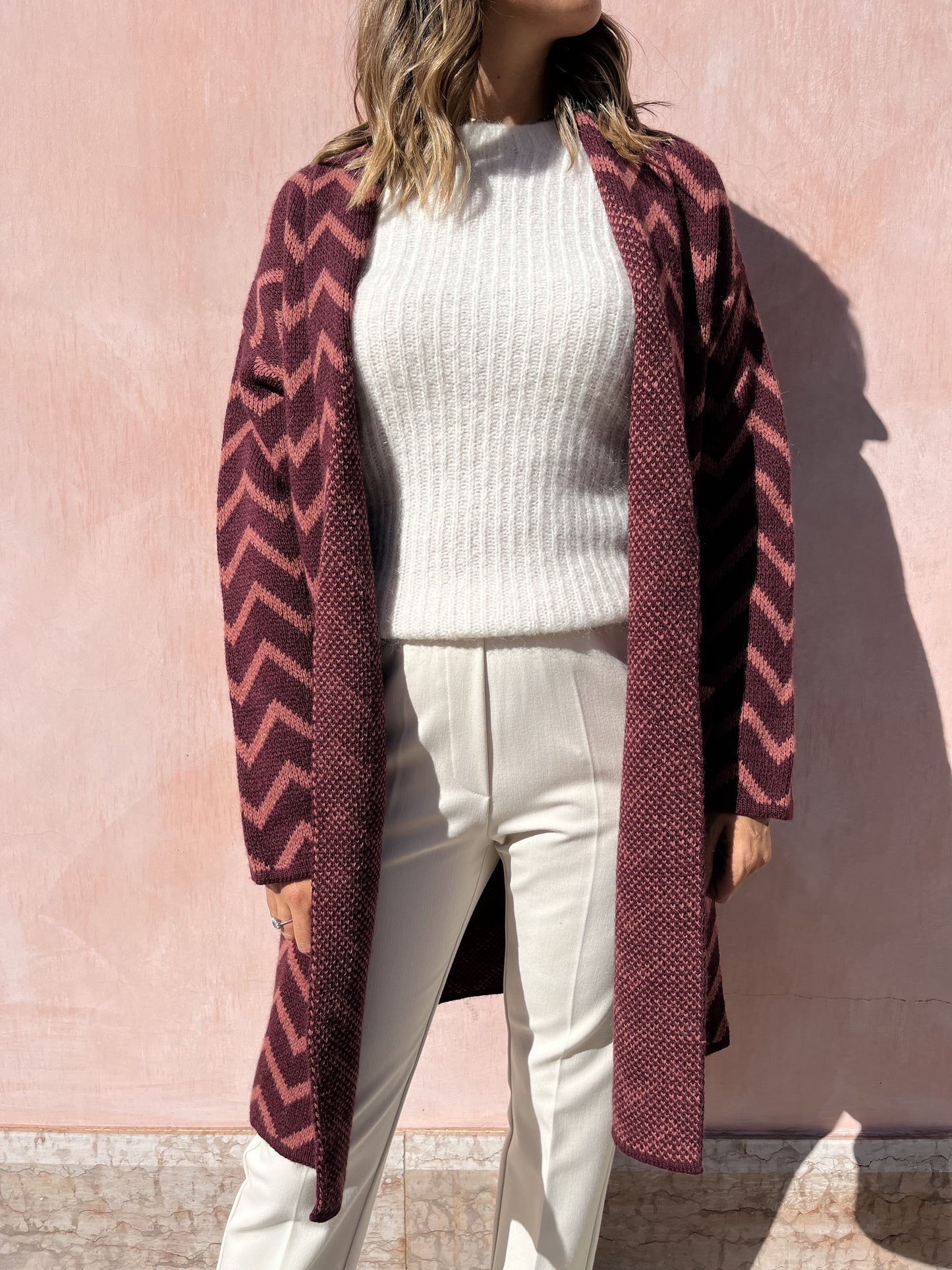 CAPPOTTO JACQUARD CHEVRON