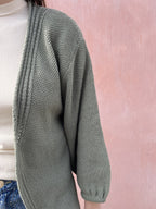 CARDIGAN LUNGO PUNTO RISO