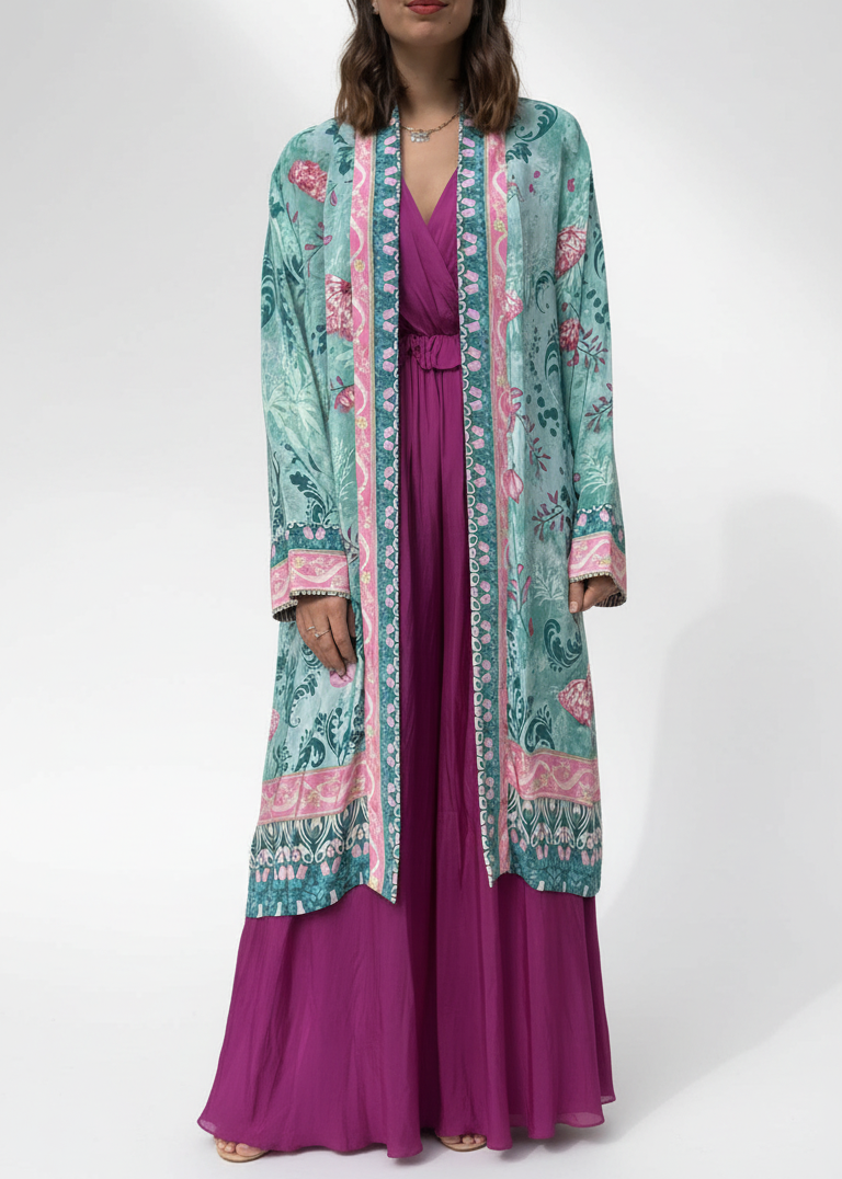 KIMONO LAILA TURCHESE