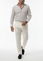 CAMICIA RIGA BEIGE DAMON
