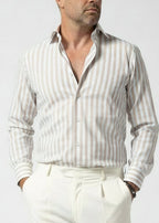 CAMICIA RIGA BEIGE DAMON