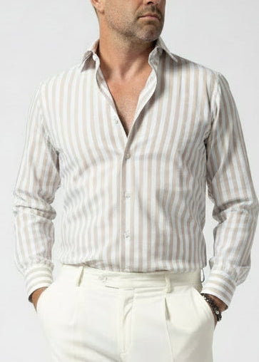 CAMICIA RIGA BEIGE DAMON
