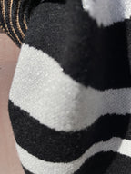 MAGLIONE CORTO ZEBRATO LUREX