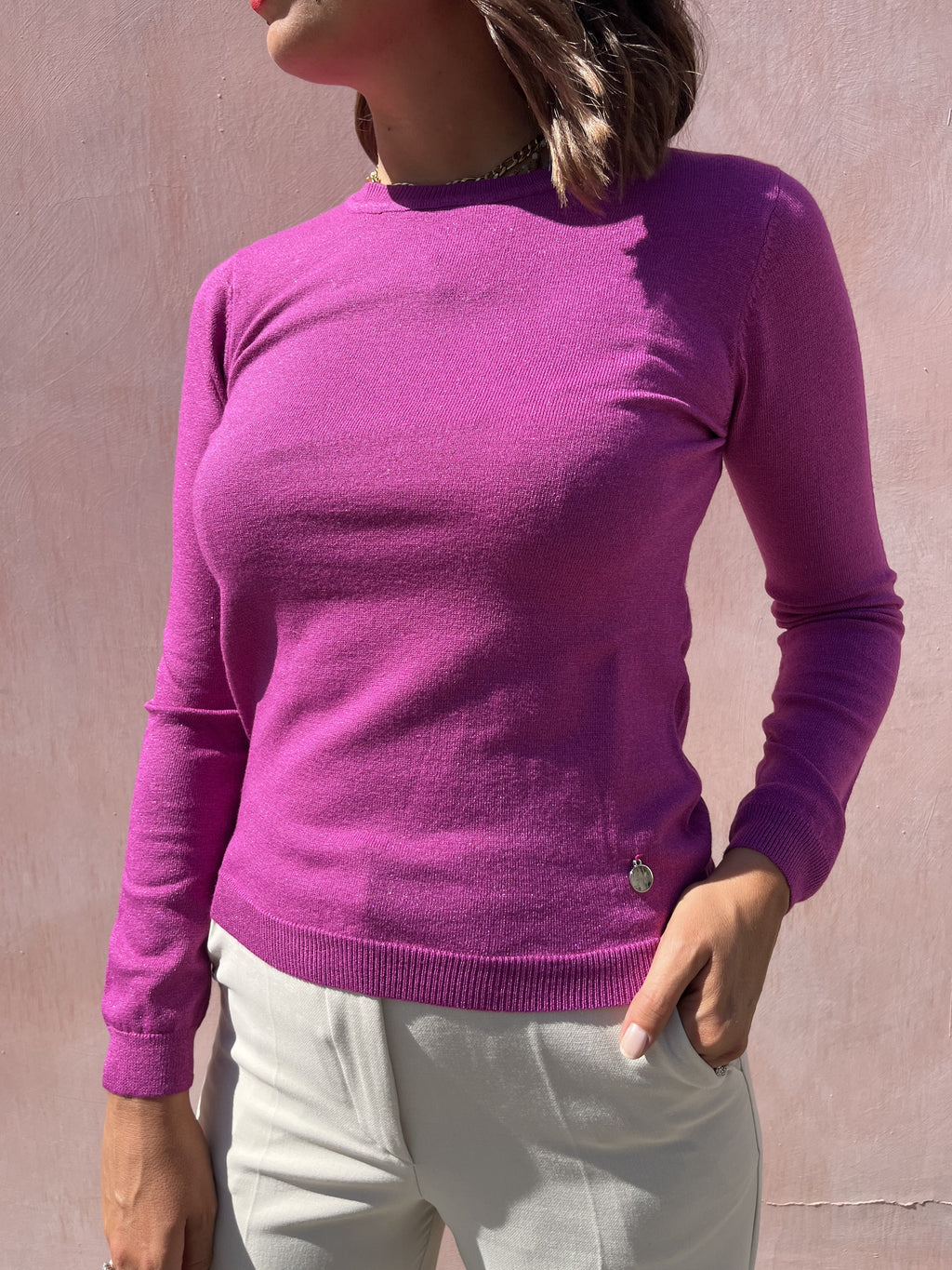 MAGLIONE PARICOLLO LUREX DGF3012