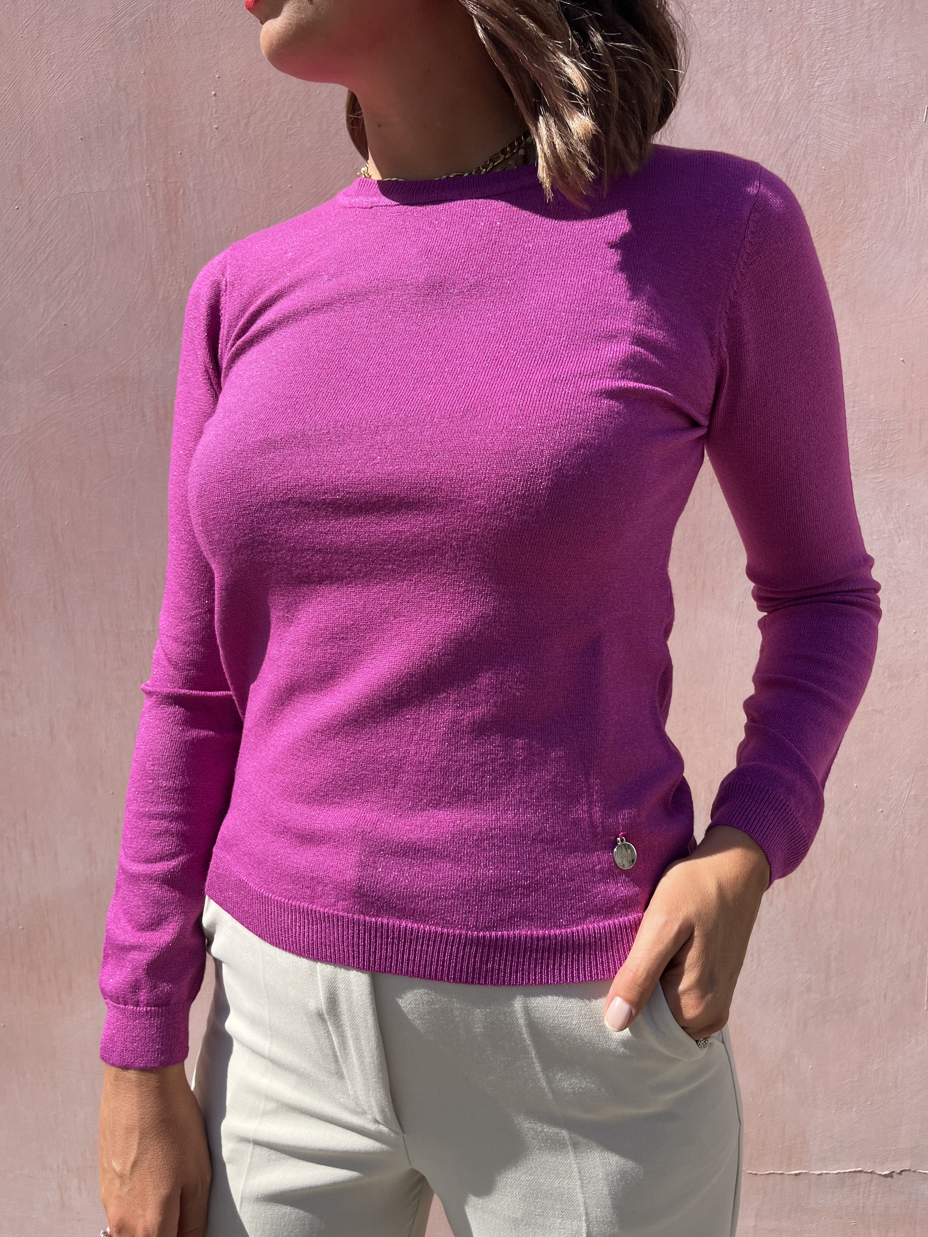 MAGLIONE PARICOLLO LUREX DGF3012