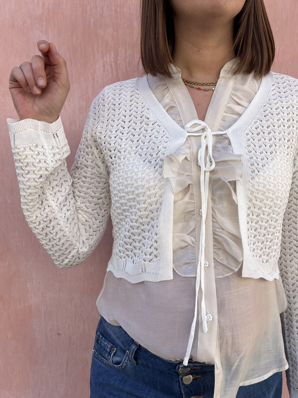 CARDIGAN CORTO ALLACCIATO