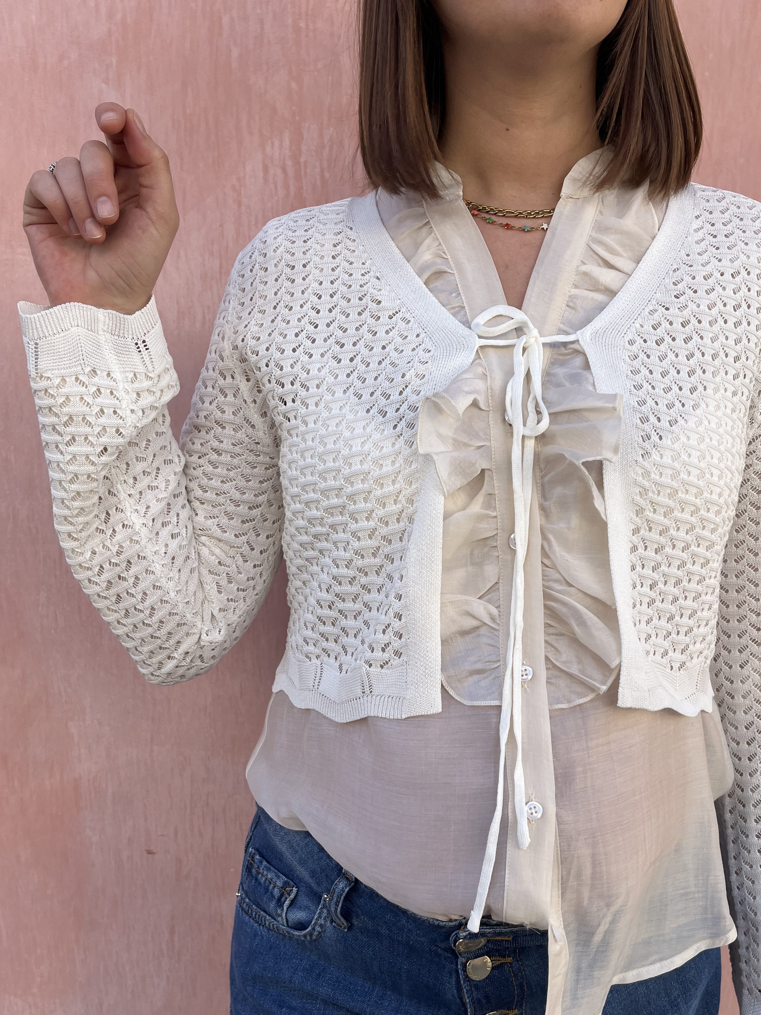 CARDIGAN CORTO ALLACCIATO