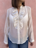 CAMICIA SCOLLO CON ROUGE