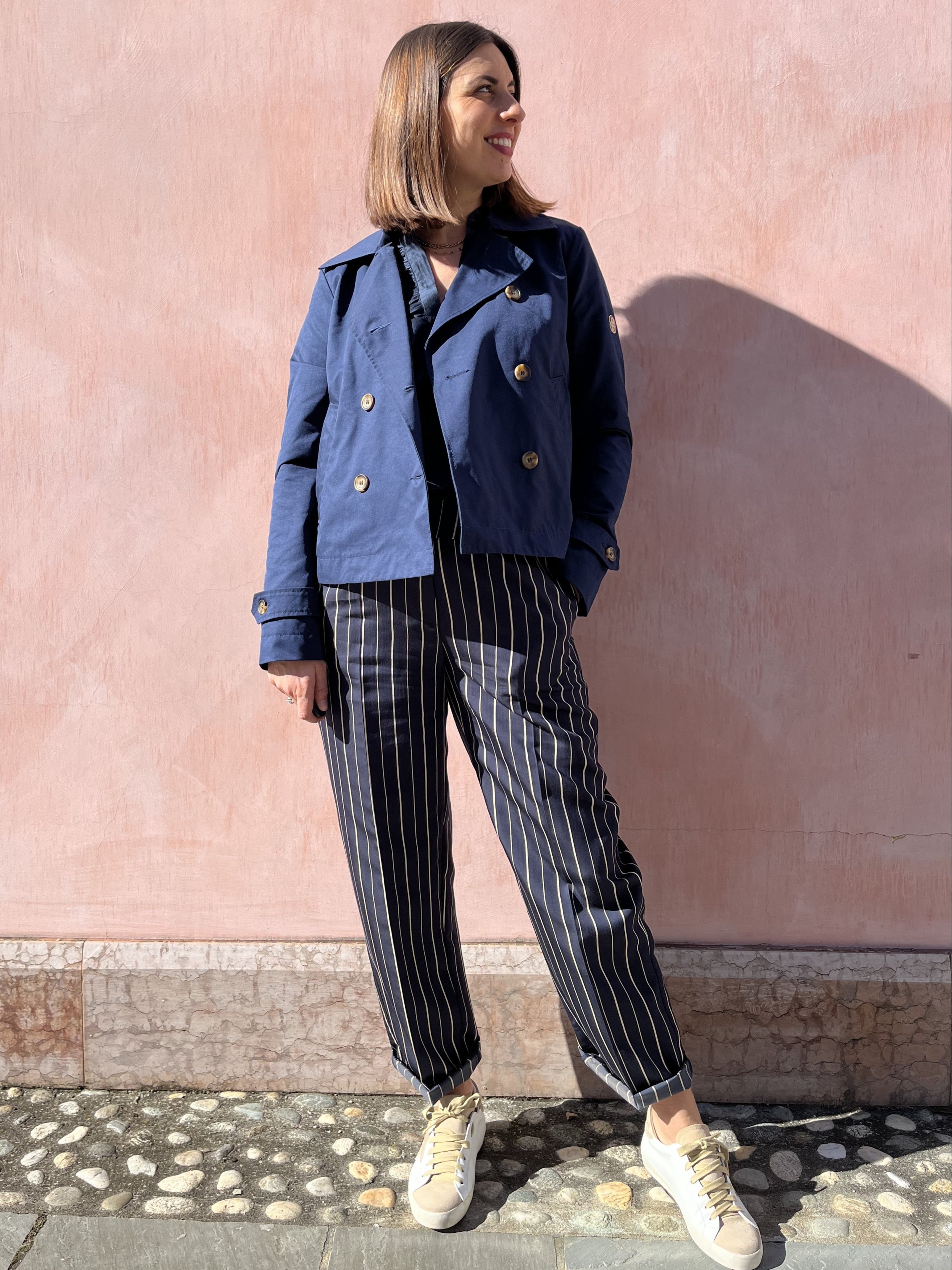 TRENCH CORTO DOPPIO PETTO