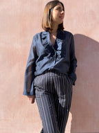 CAMICIA SCOLLO CON ROUGE