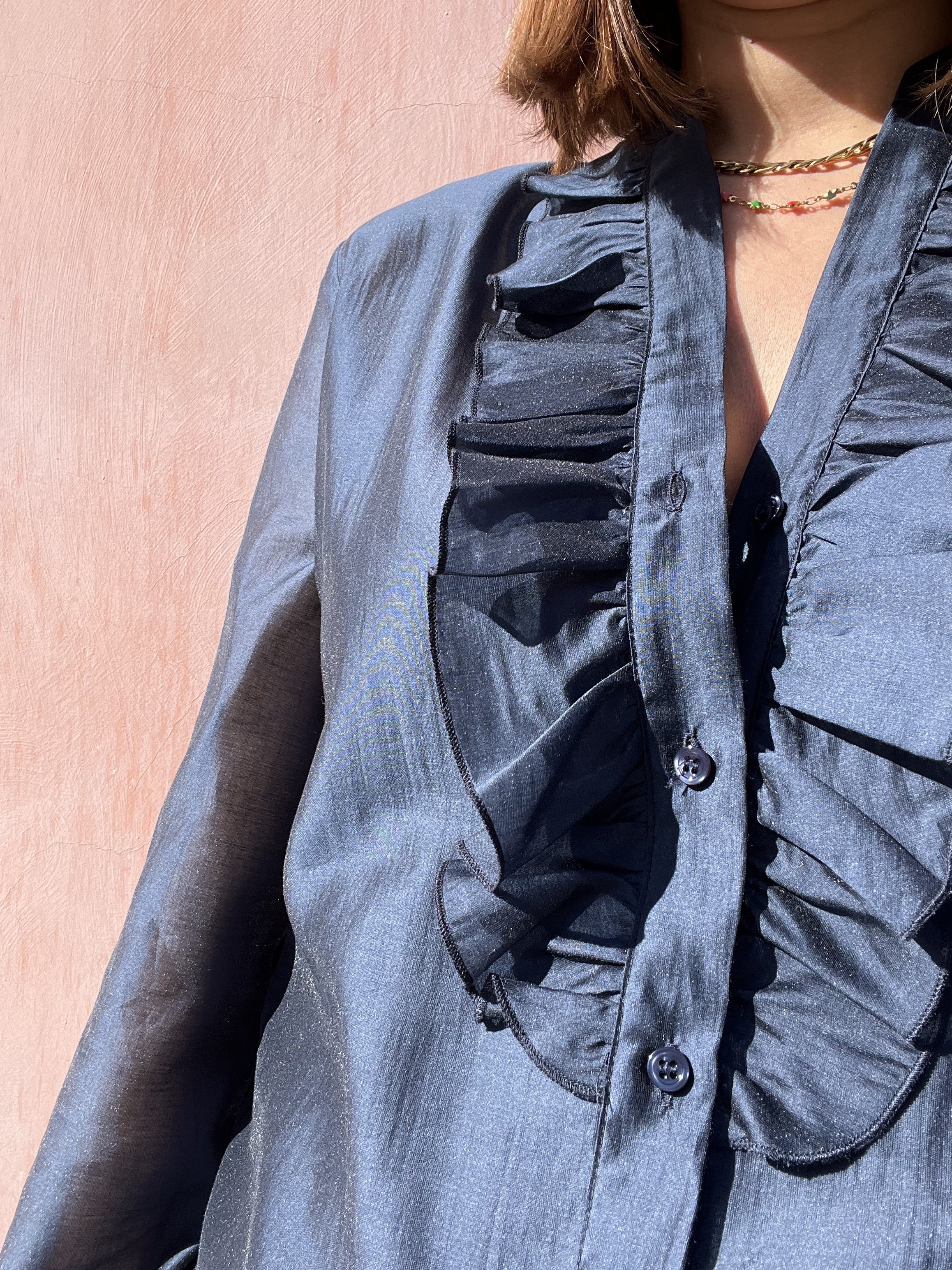 CAMICIA SCOLLO CON ROUGE