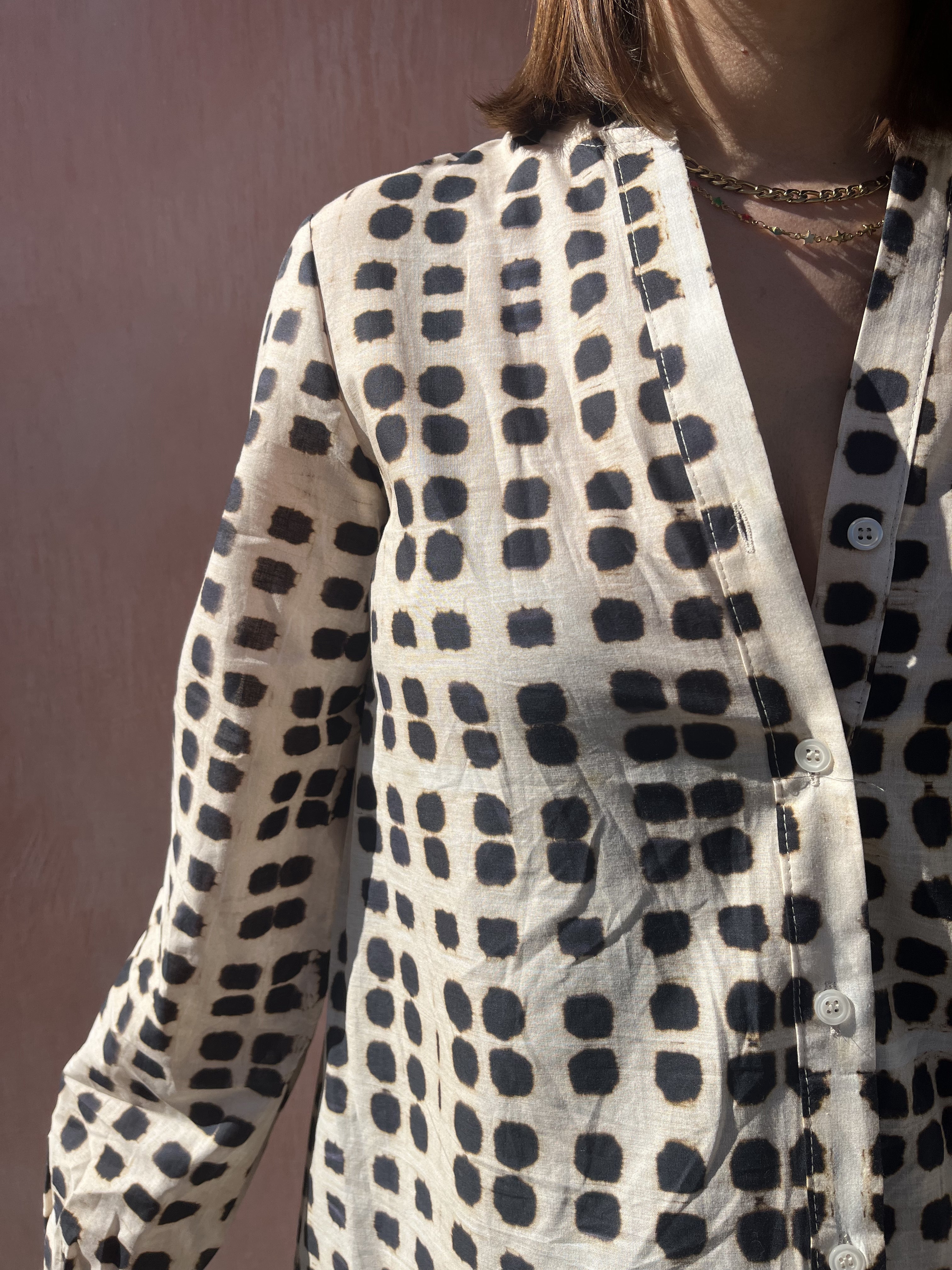 ABITO CAMICIA LEOPARD GEOMETRICO