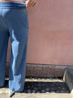 PANATLONE PALAZZO IN CHAMBRAY