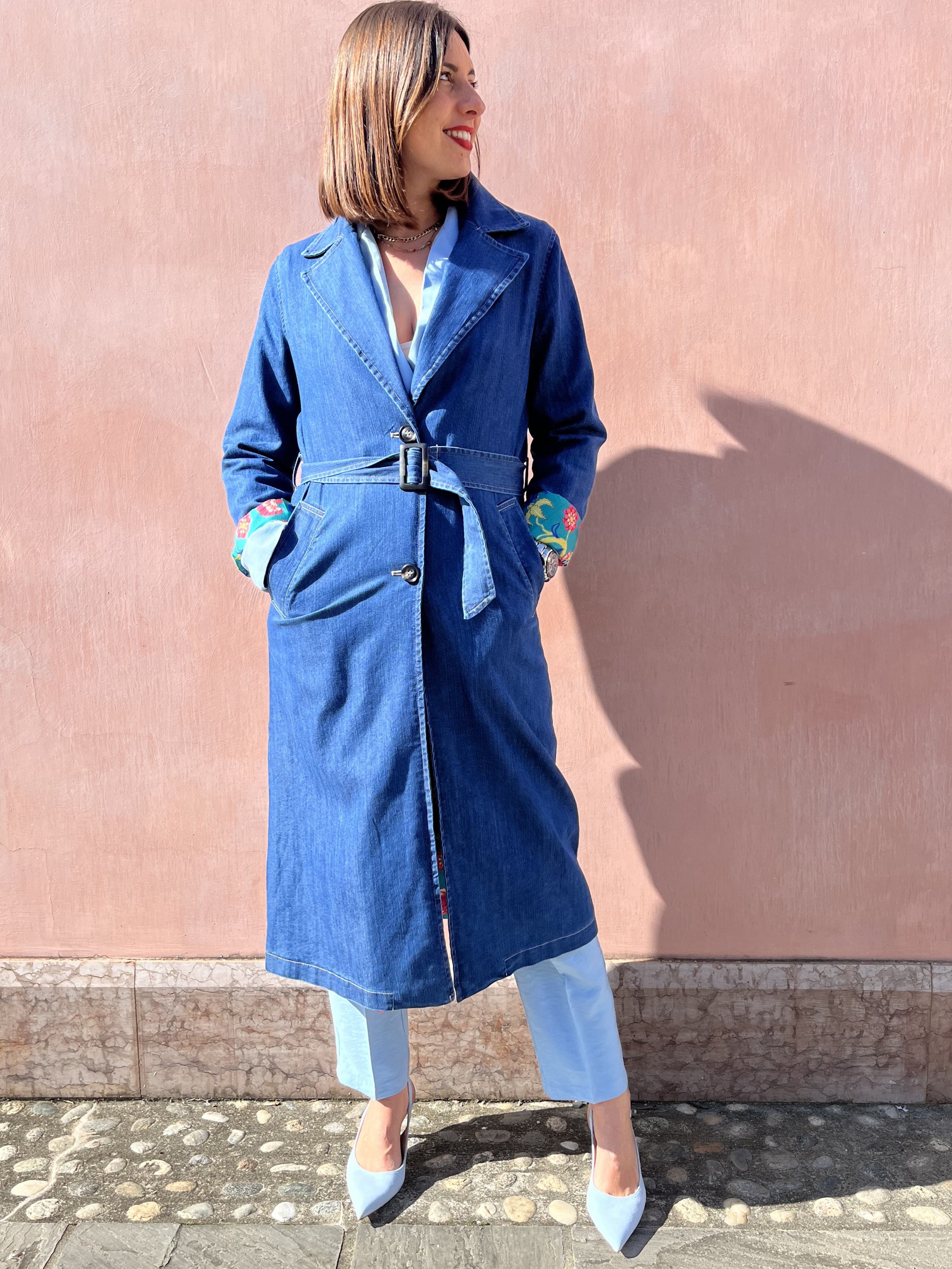 TRENCH IN CHAMBRAY