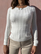 MAGLIA GIROCOLLO TRECCE