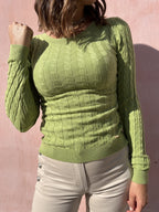 MAGLIA GIROCOLLO TRECCE