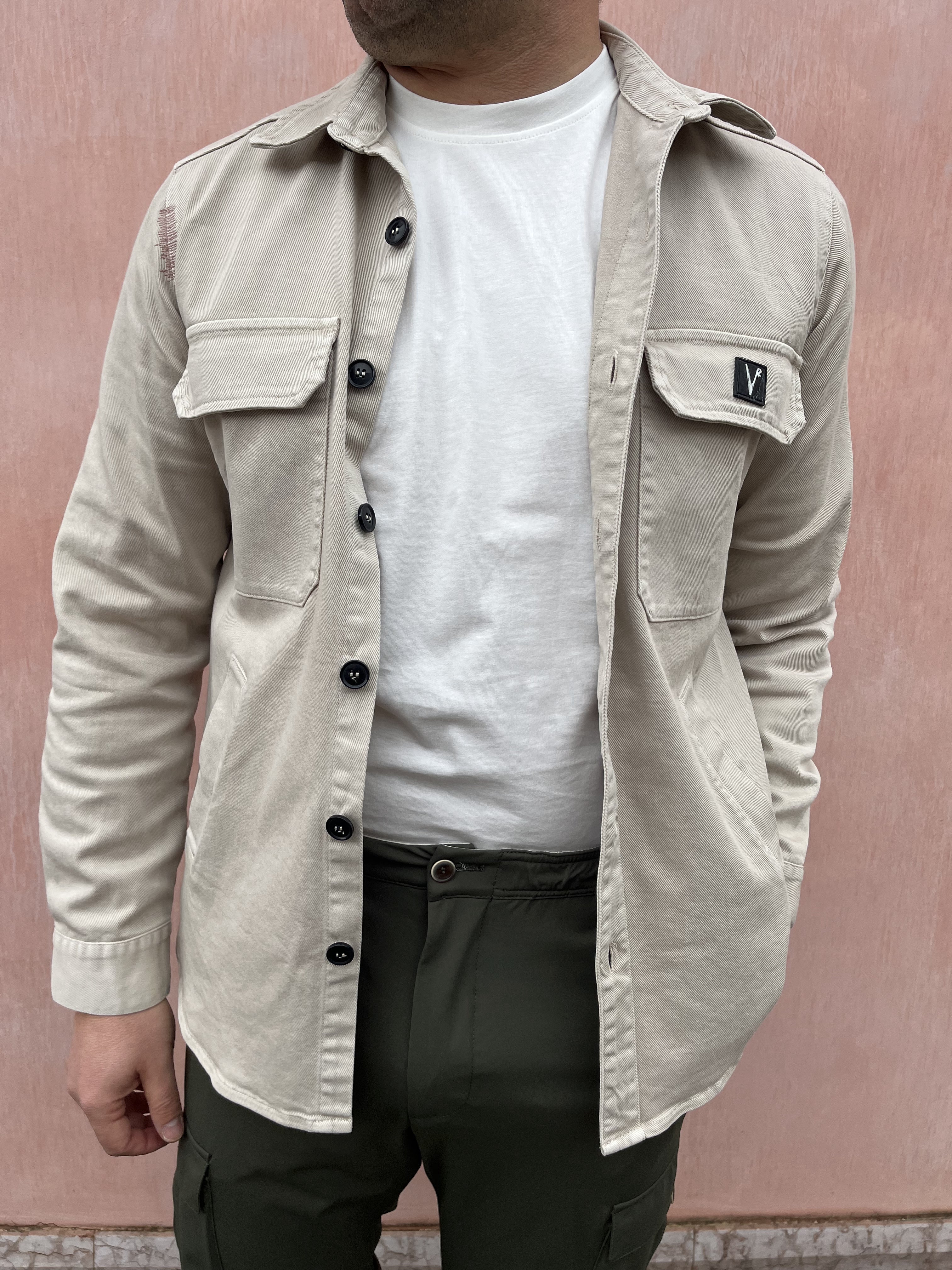 SAHARIANA BULL DENIM CON RICAMI