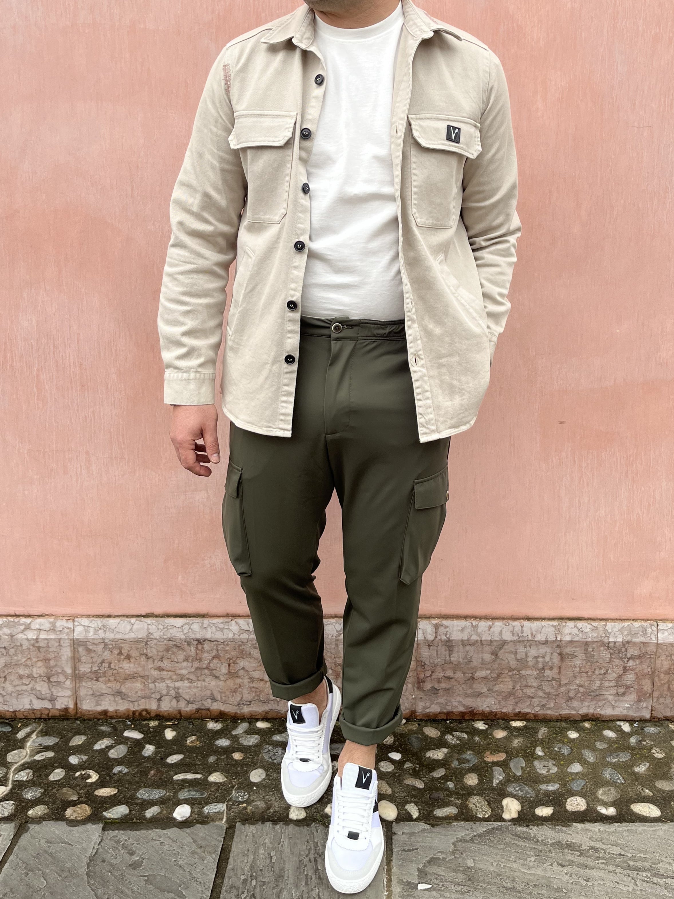 SAHARIANA BULL DENIM CON RICAMI