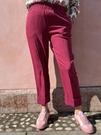 PANTALONE FLUIDO CON BALZA
