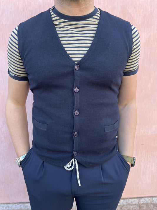 GILET MAGLIA RASATA