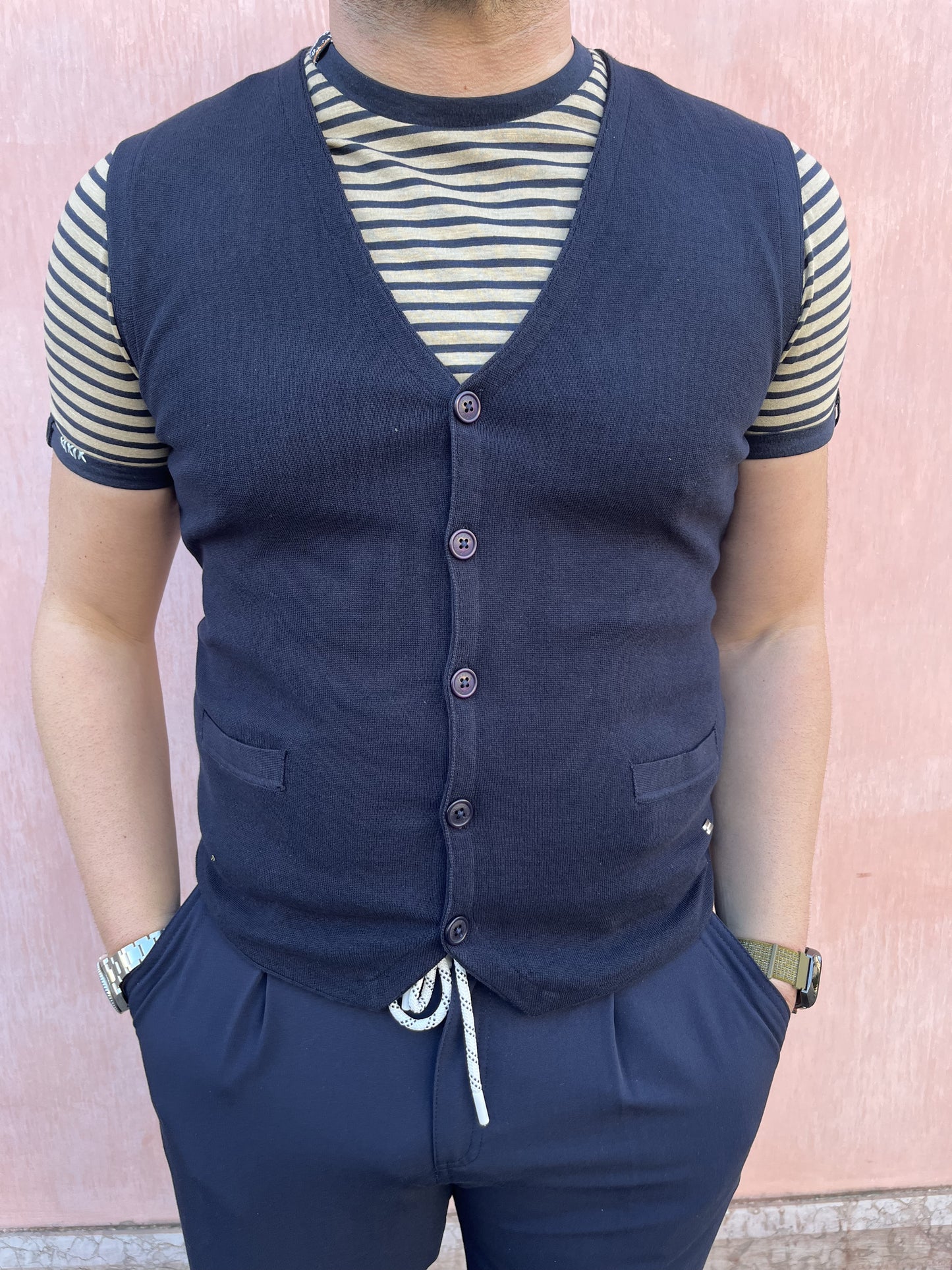 TSHIRT RIGHE RICAMI