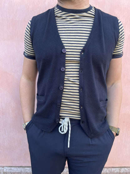 GILET MAGLIA RASATA