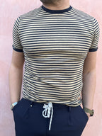 TSHIRT RIGHE RICAMI