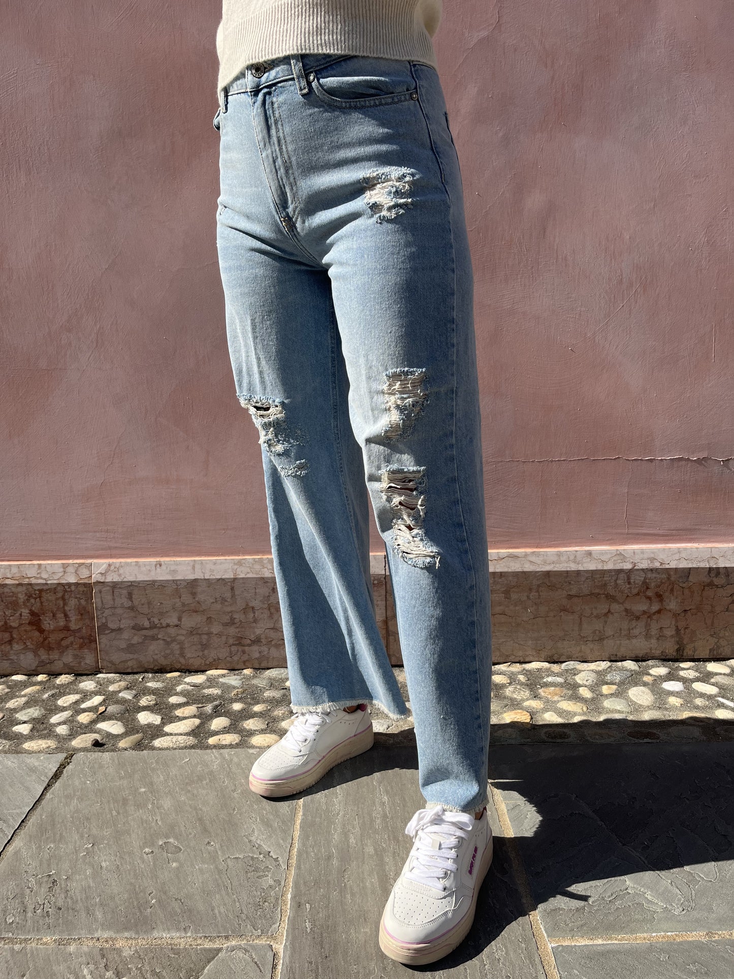 JEANS FLAIR SFRANGIATO