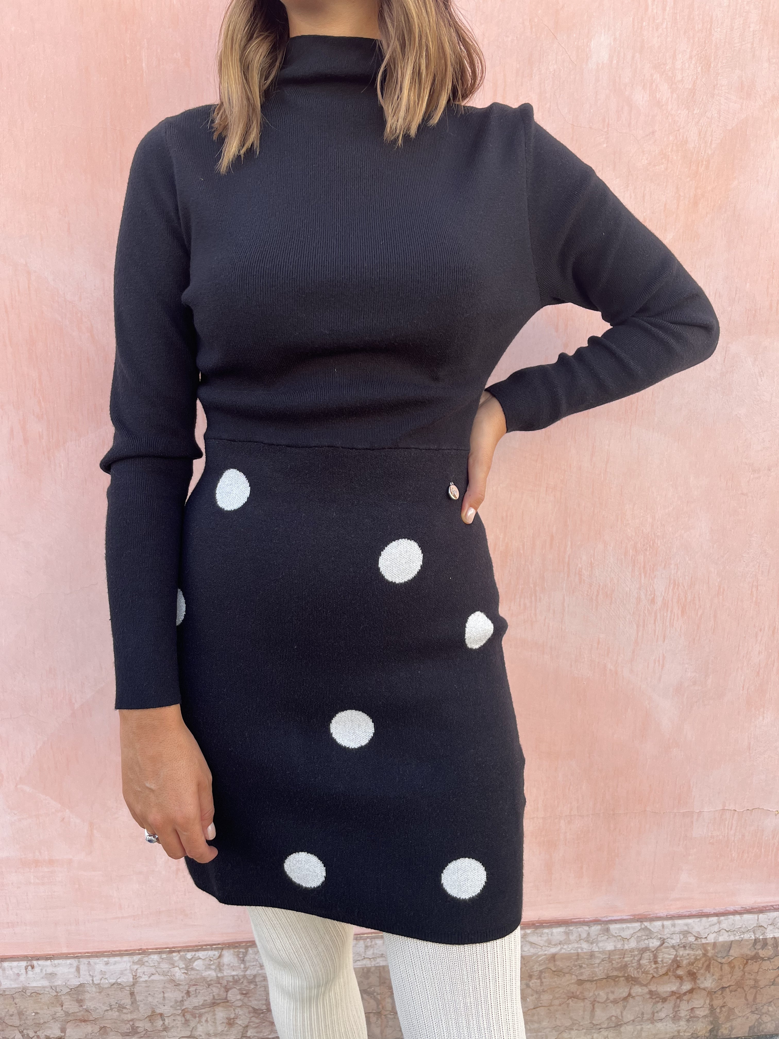 ABITO MAGLIA POIS IN LUREX