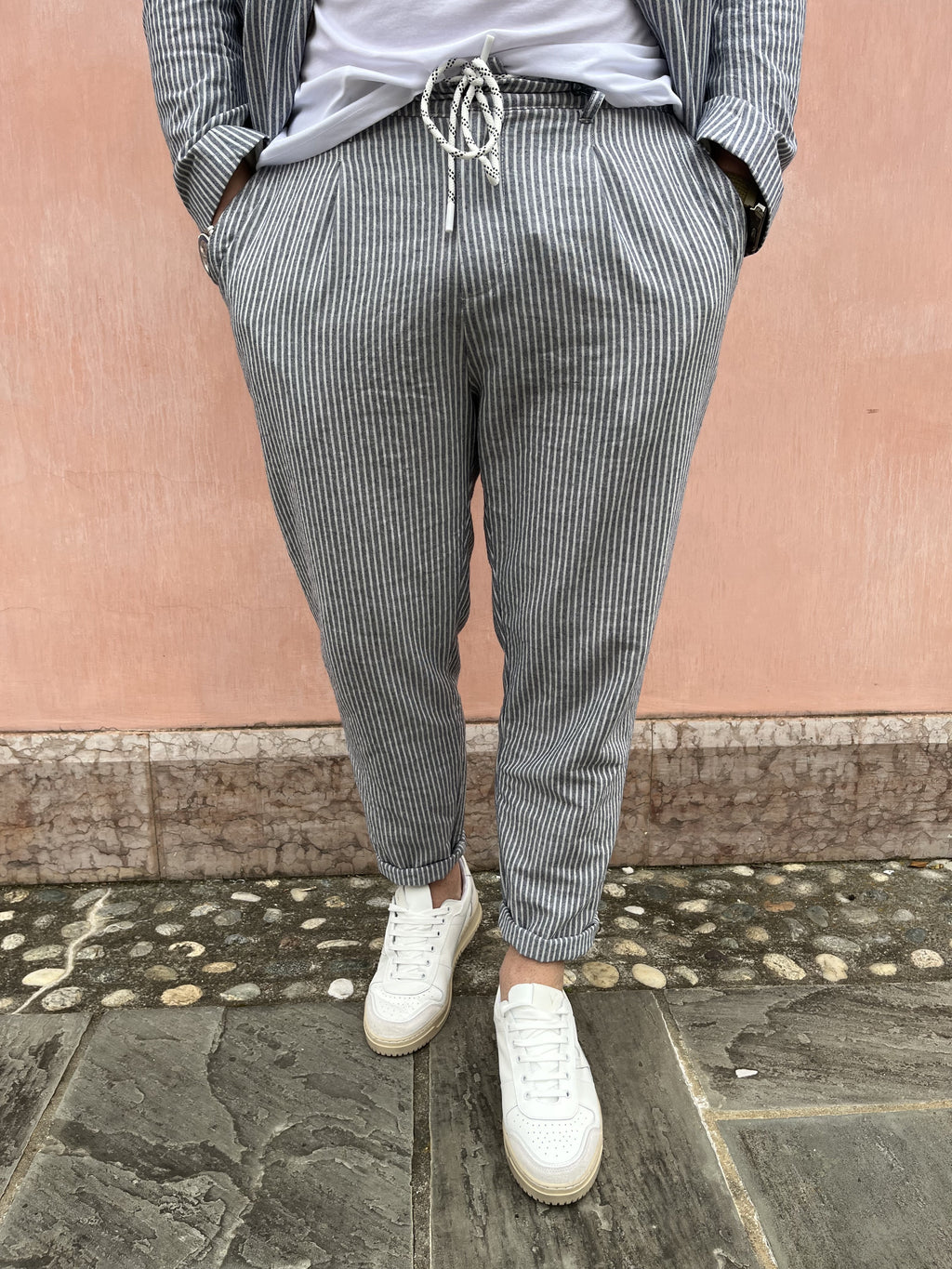 PANTALONE COULISSE RIGHE