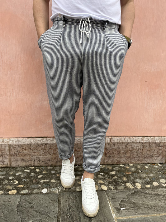 PANTALONE COULISSE RIGHE