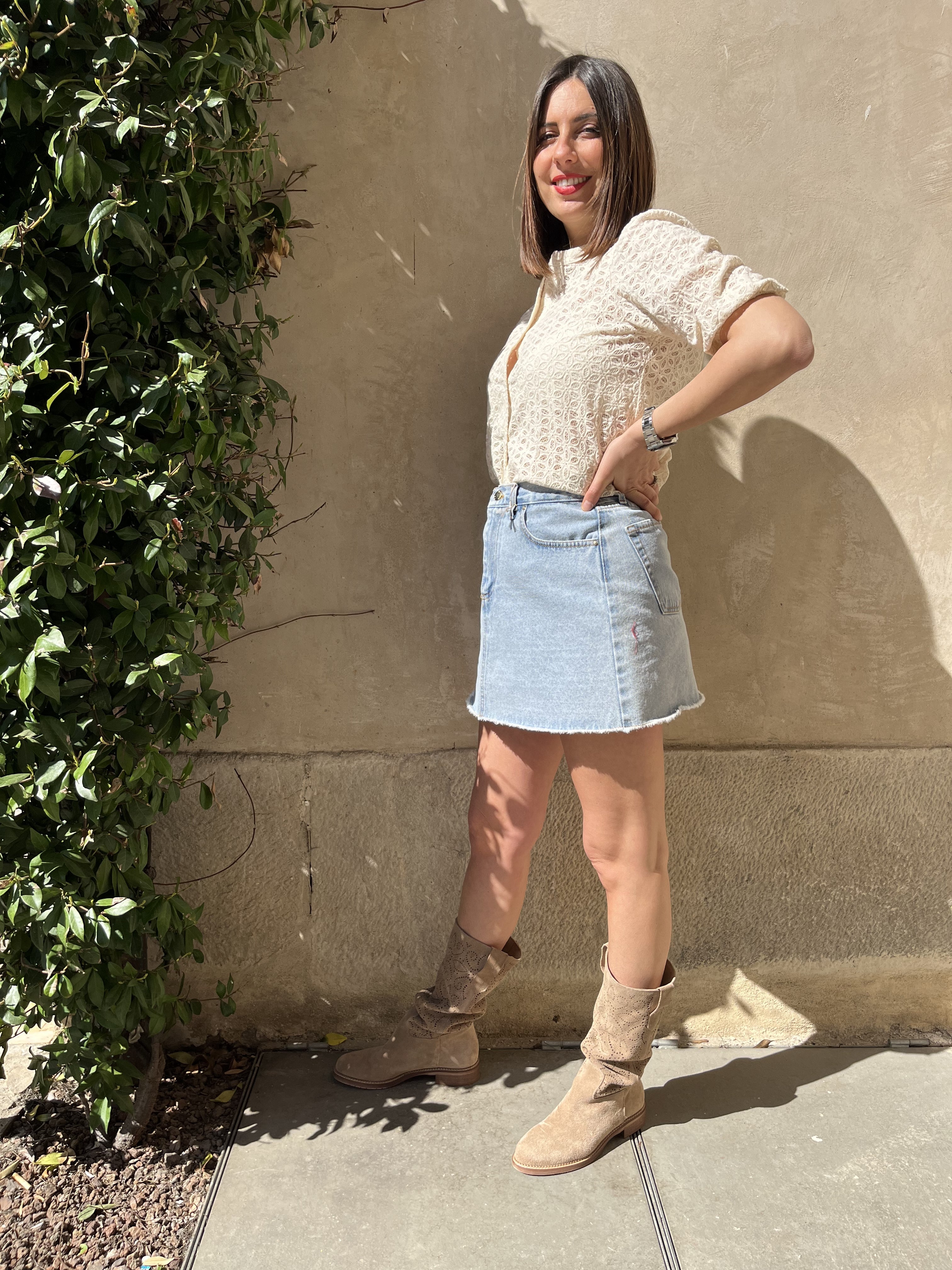MINIGONNA IN JEANS