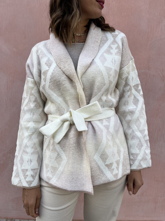 CAPPOTTO IN MAGLIA JAQUARD