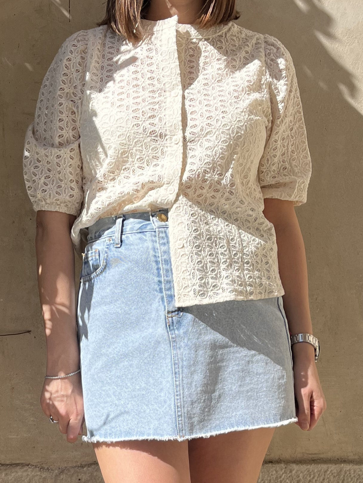 CAMICETTA PIZZO MACRAME'